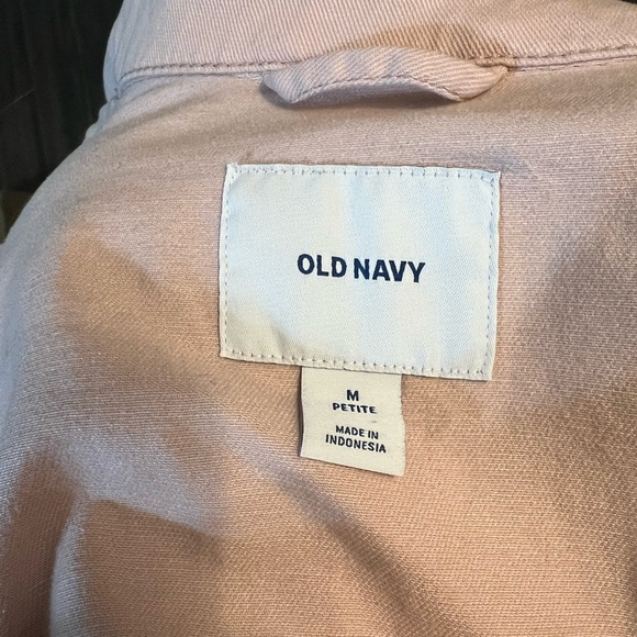 Old Navy Pink Jean Jacket with Asymmetrical Zipper - Picture 6 of 6